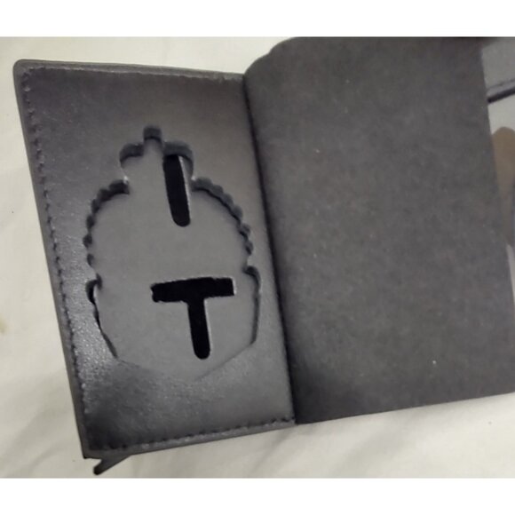 Badge Boys Leather Badge Wallet Black – Police ID Holder NEW - Picture 9 of 10